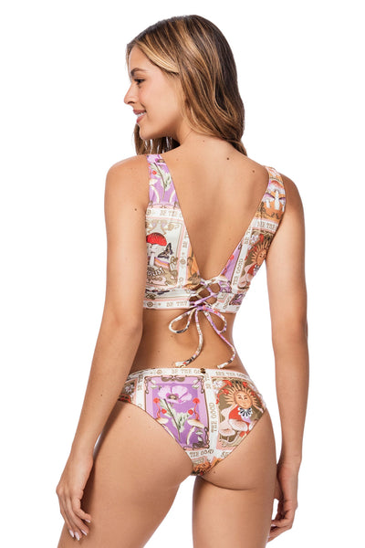 Ola Azul Swimwear | Women's Swimwear | Alana Fungi Bikini Bottom
