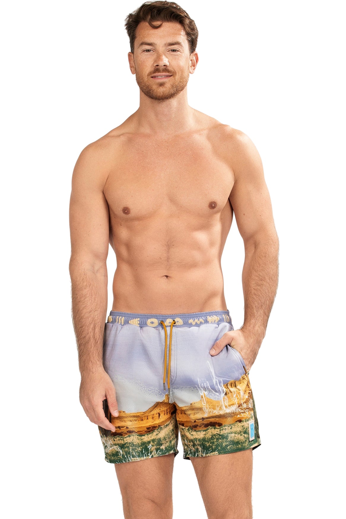 LEO DESERT SWIM TRUNKS